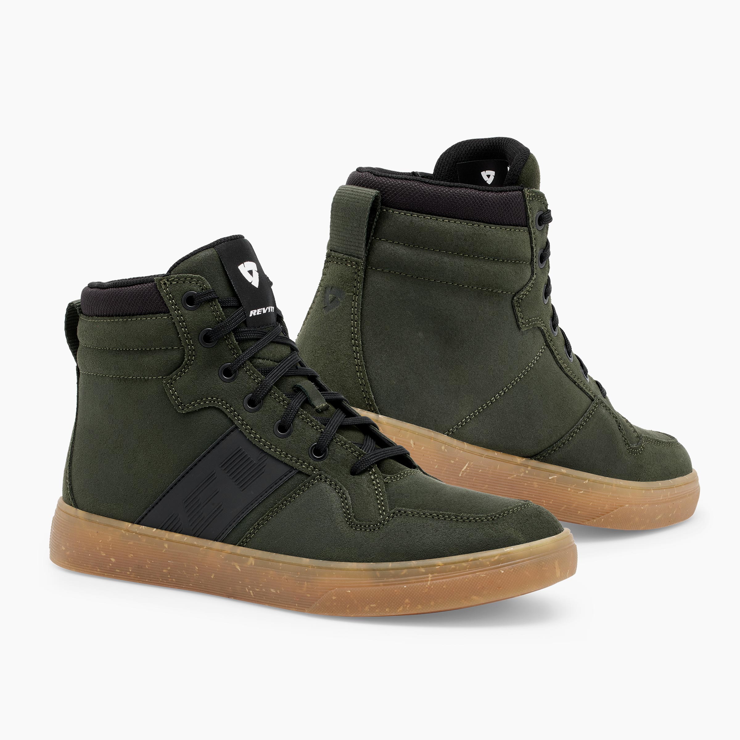 Rev'it Kick Green-Brown Motorcykel sko - 39