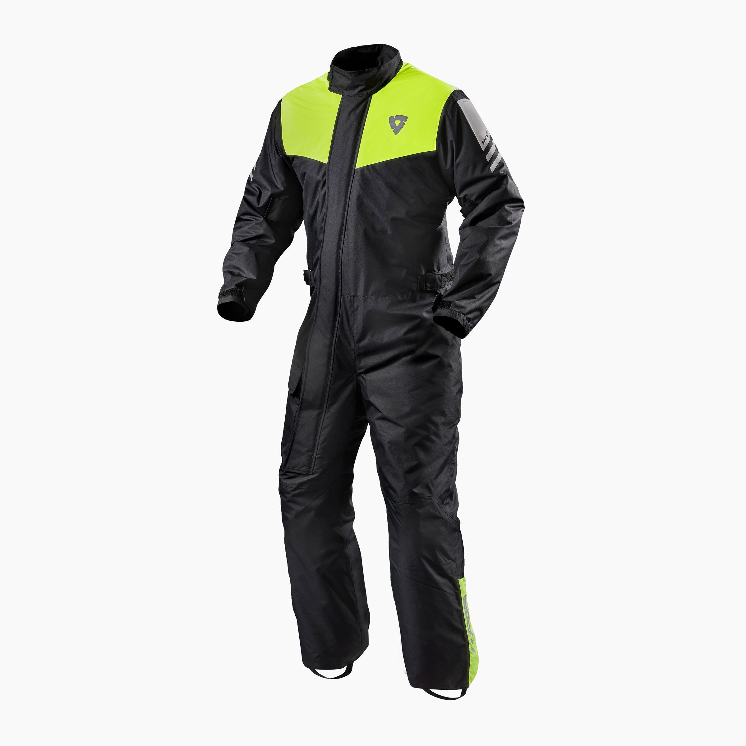 Rev'it Rainsuit Pacific 3 H2O Black / Neon Yellow - S