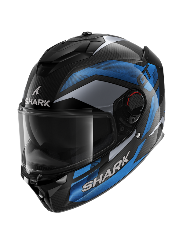 Shark SPARTAN GT PRO RITMO CARBON Blue Chrom - XS