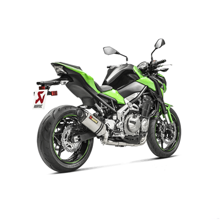 Akrapovic Kawasaki Z900 17-19 Slip-On Line hexagonal lyddæmper i titanium (ECE godkendt)