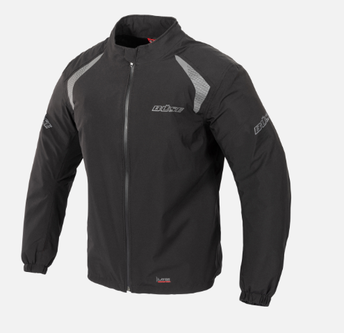 BÜSE Breeze rain jacket Black - XXS