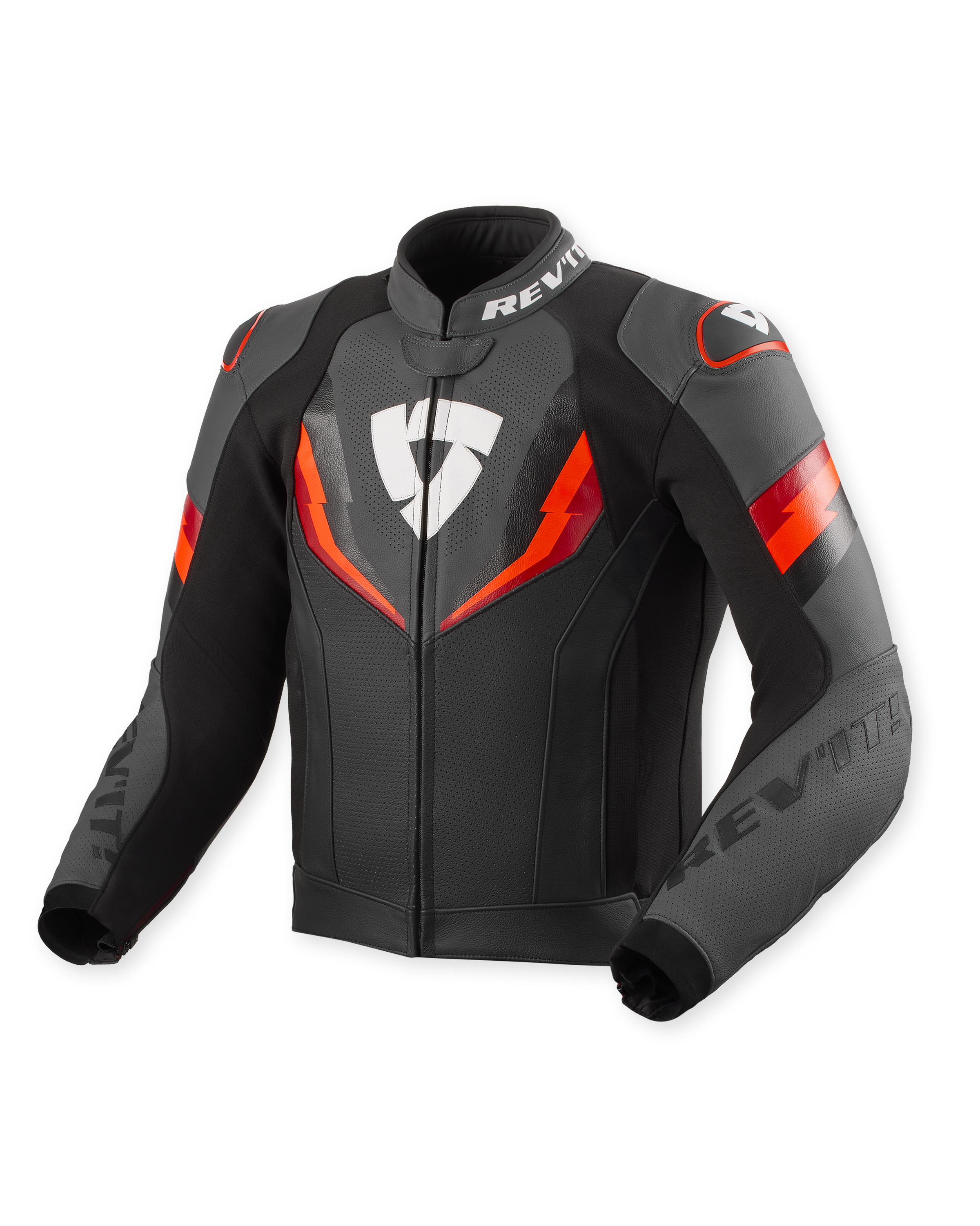 Rev'it Jacket Quantum 3 Black-Neon Red - M52