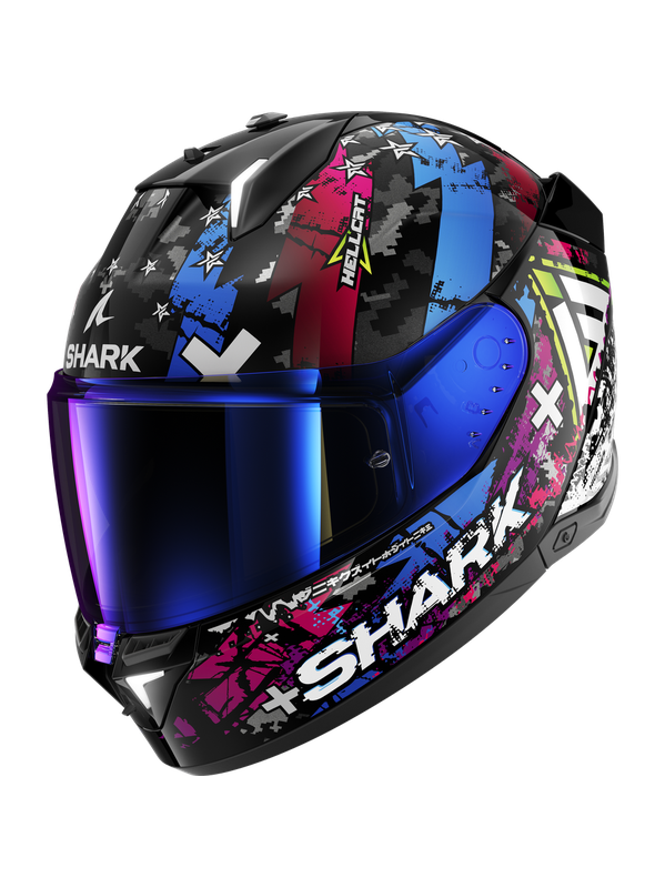 SHARK SKWAL i3 HELLCAT Black Chrom Blue - XS