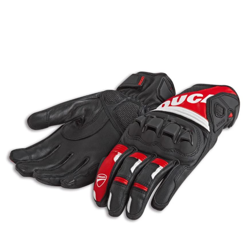 DUCATI GLOVES SPORT C4 BLACK/RED/WHITE - M