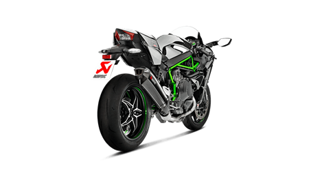 Akrapovic Kawasaki Ninja H2 15-18 Evolution Line 4/2/1 med HX2 lyddæmper i carbon