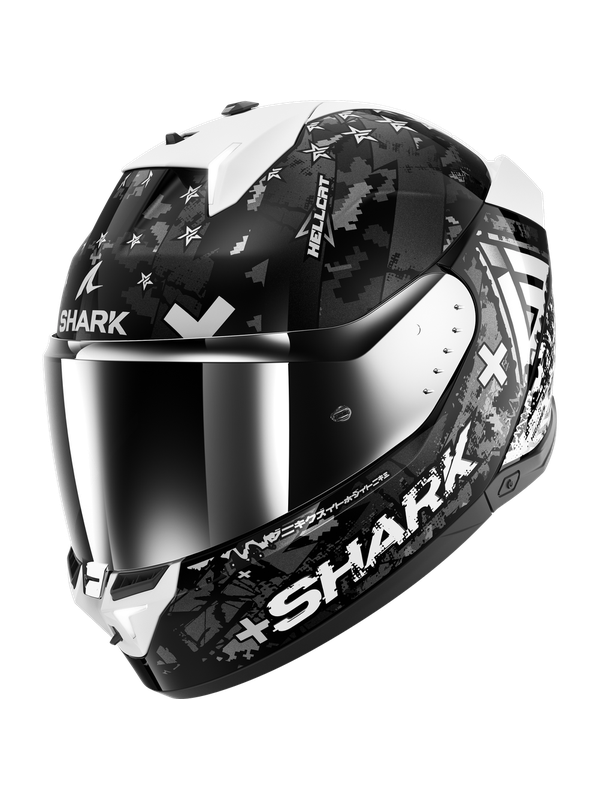 SHARK SKWAL i3 HELLCAT Black Chrom Silver - XS