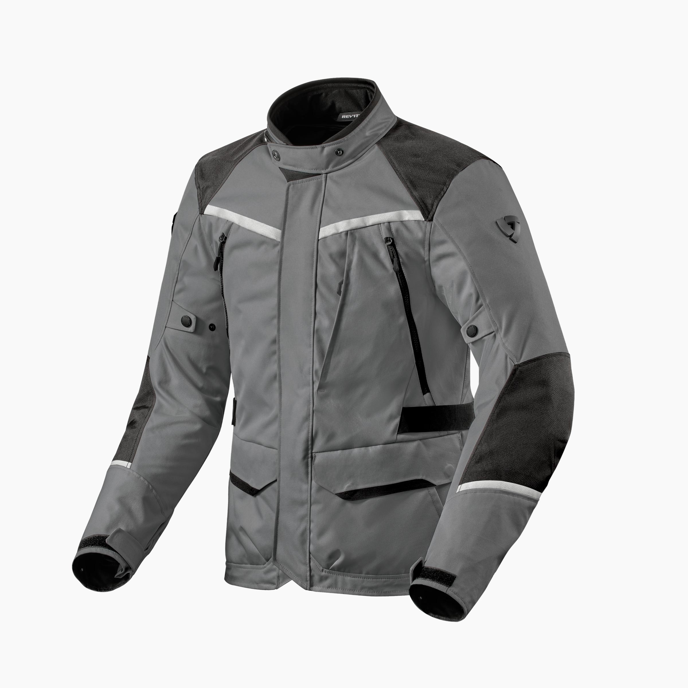 Rev'it Voltiac 3 H2O Grey-Black Motorcykel jakke - S