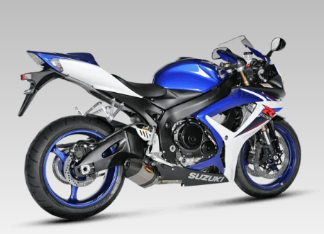 Akrapovic Suzuki GSX-R750 06-07 Slip-On Line hexagonal lyddæmper i carbon (kort)(BRUGT)