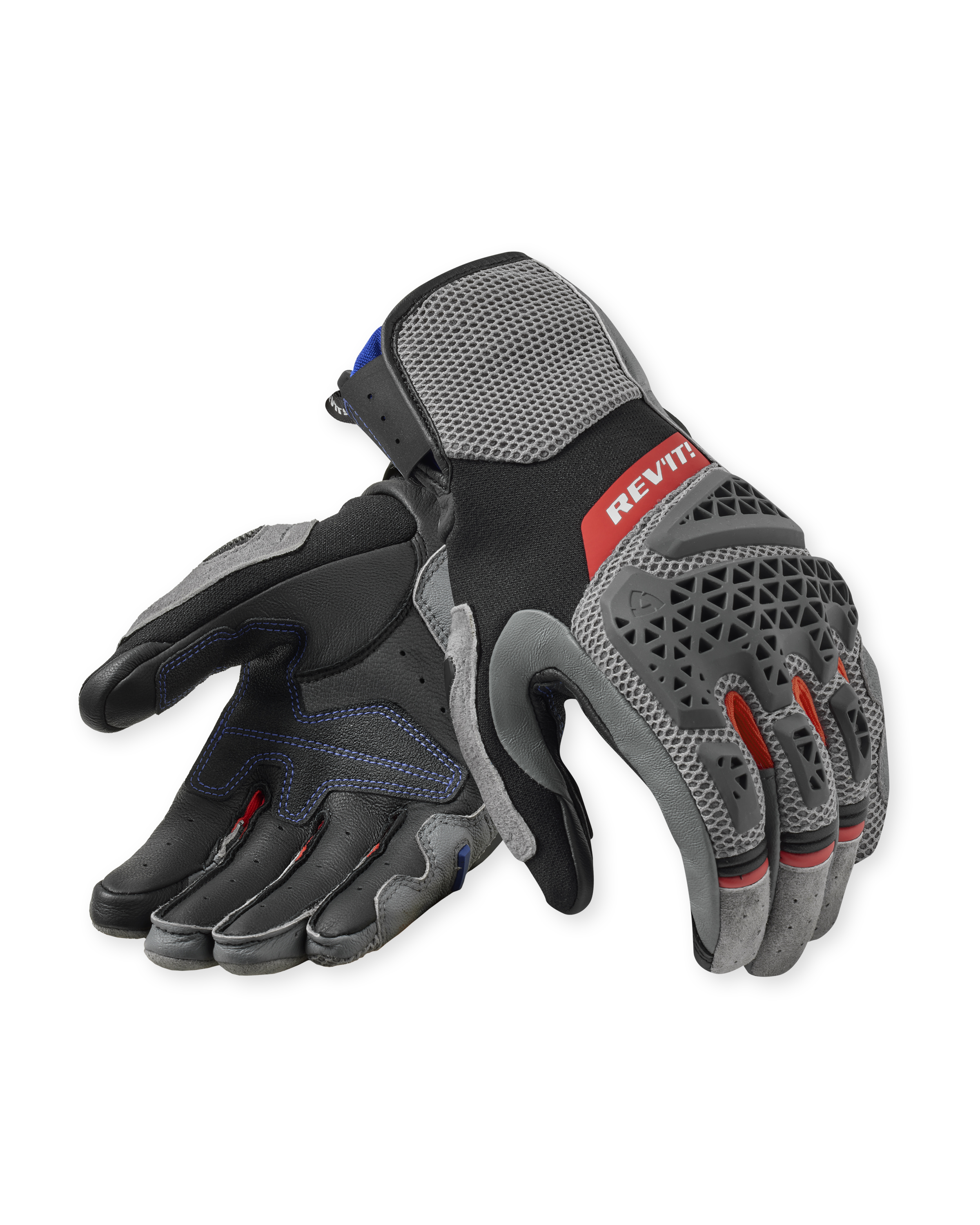 Rev'it Gloves Sand 5 Grey-Red - XS