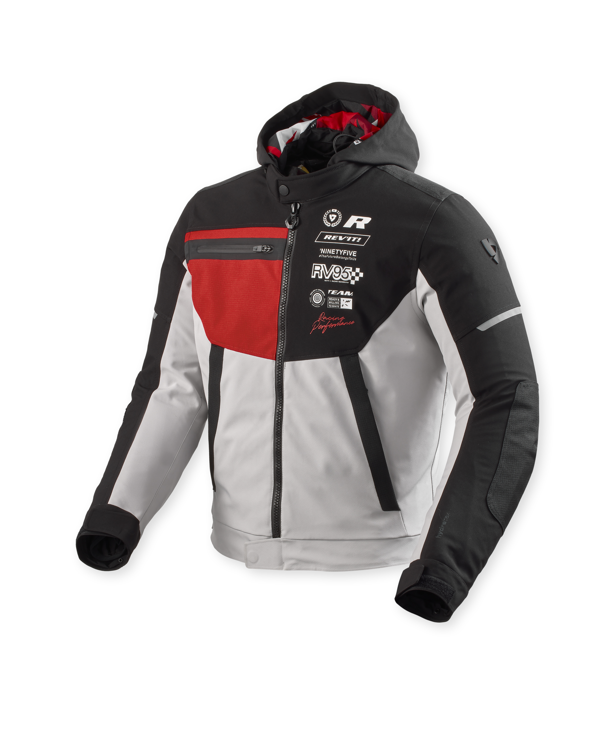 Rev'it Jacket Haste H2O Black-Red - S