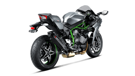 Akrapovic Kawasaki Ninja H2 15-18 Slip-On Line HX2 lyddæmper i carbon (ECE godkendt)