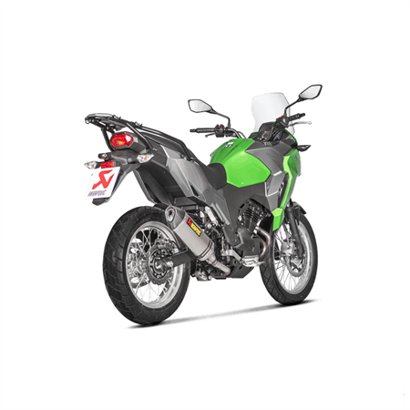 Akrapovic Kawasaki Versys-X 300 17 Slip-On Racing Line hexagonal lyddæmper i titanium (ECE godkendt)