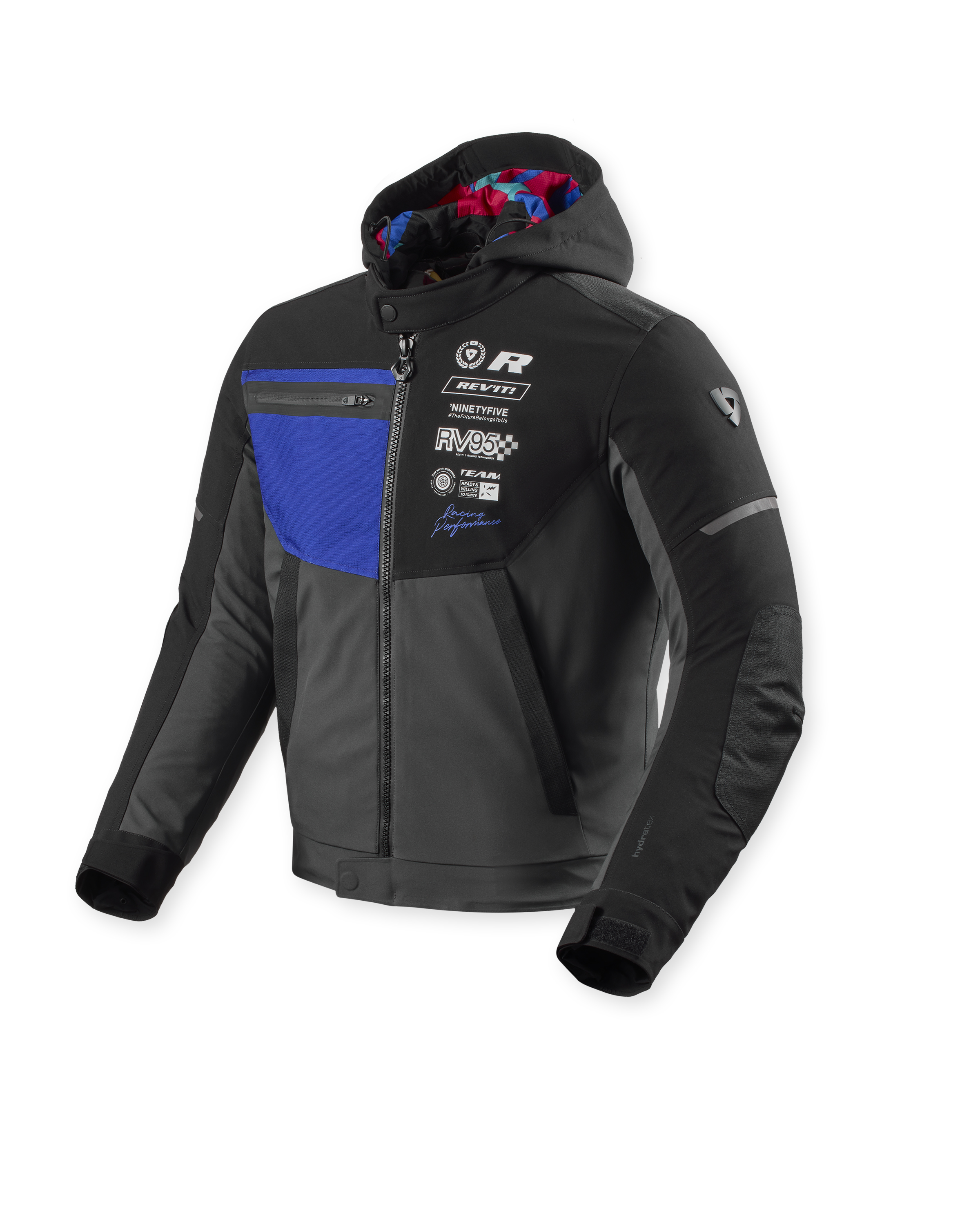 Rev'it Jacket Haste H2O Black-Blue - S