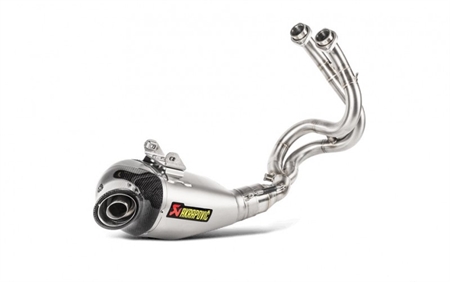 Akrapovic Kawasaki Z650 17-20 Titanium med Carbon ende ECE Godkendt