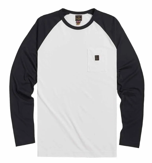 Triumph BLACKWELL T-SHIRT WHITE / JET BLACK  - S