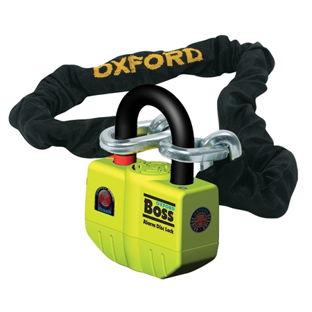 Oxford Boss Alarm Lock &amp; Chain 12mm x 1.5m