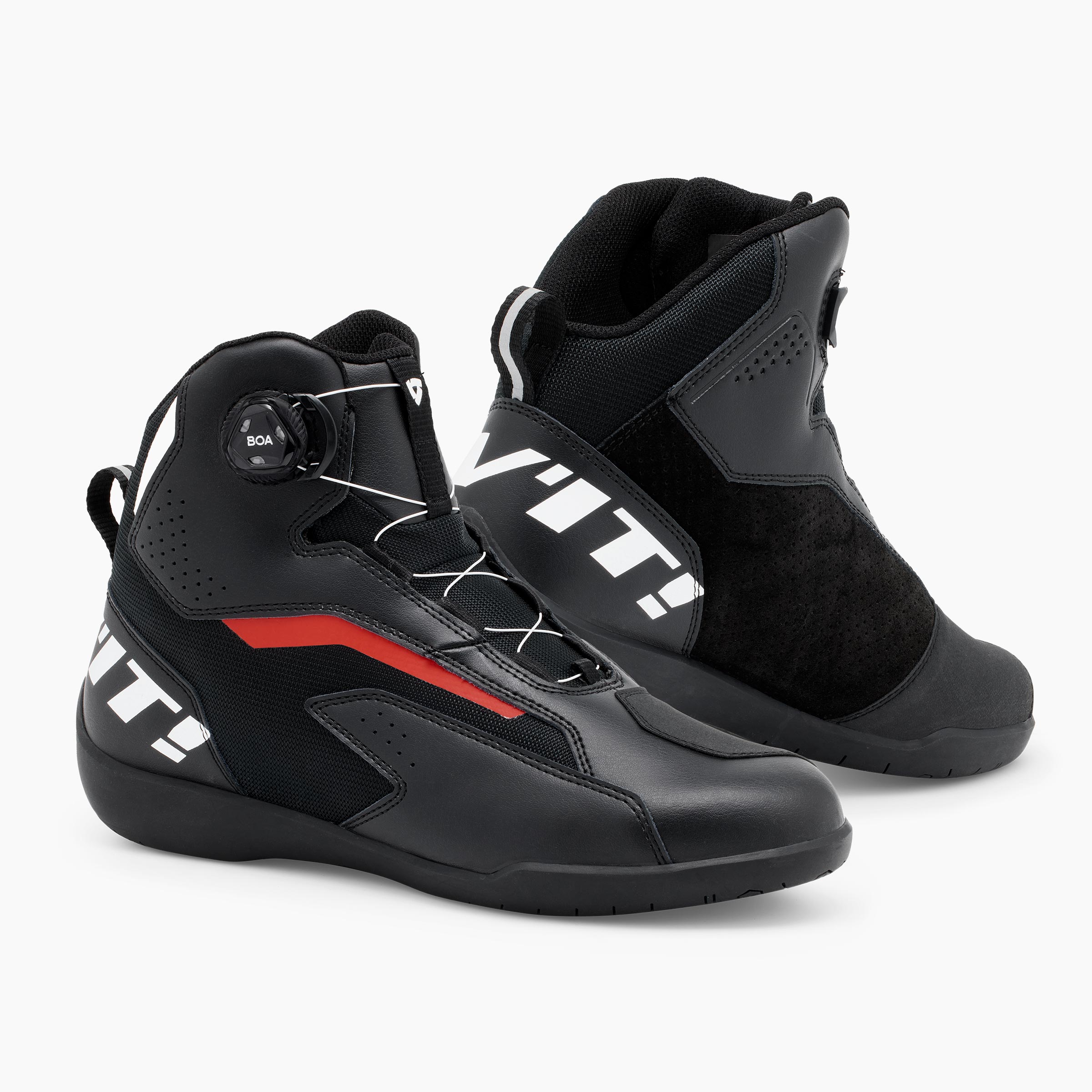 Rev'it Jetspeed Pro motorcykel sko Sort/Rød - 39