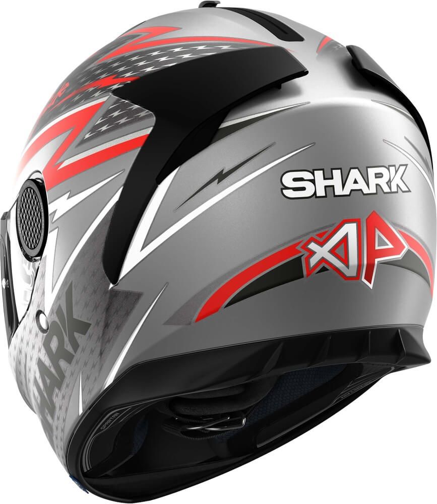 Shark Spartan GT, Elgen Mat Black Anthracite Red - L