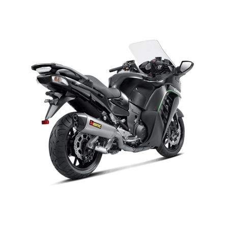 Akrapovic Kawasaki GTR1400 08-17 Slip-On Line hexagonal lyddæmper i titanium (ECE godkendt)