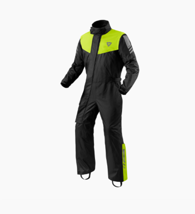 Rev'it Rain Suit Pacific 4 H2O Black-Neon Yellow - S