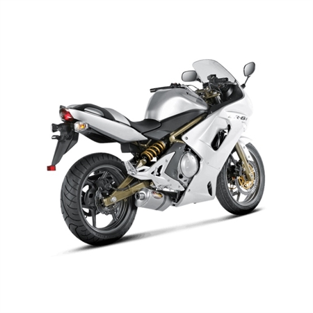 Akrapovic Kawasaki ER-6N/F 06-08 Slip-On Line hexagonal lyddæmper i titanium (EC godkendt)