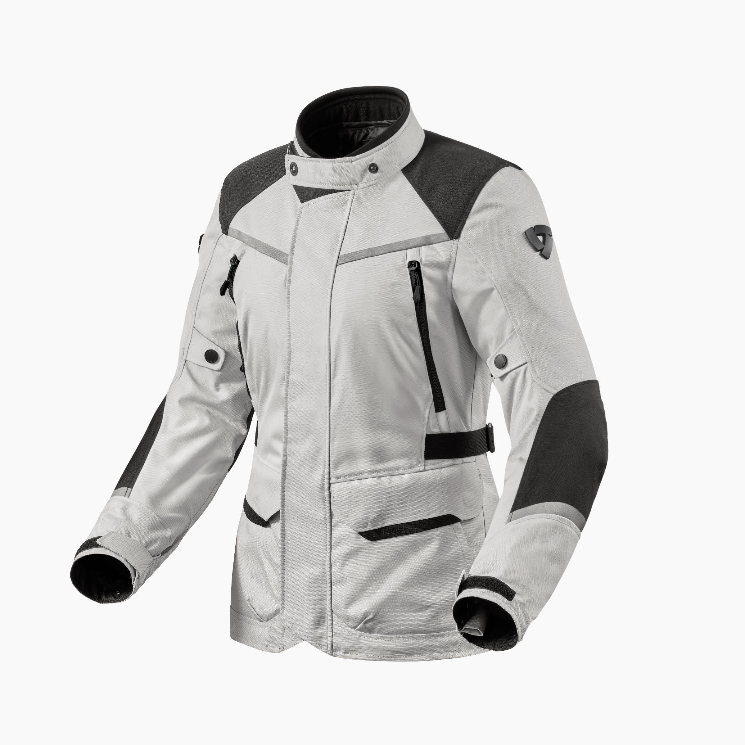 Rev'it Voltiac 3 H2O Motorcykeljakke dame Sølv/Sort - 34